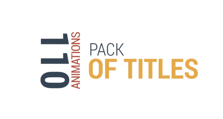 110 Title Animations – Premiere Pro Title Template
