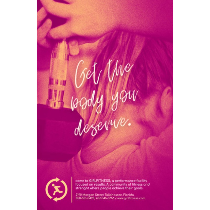 gym flyer design template