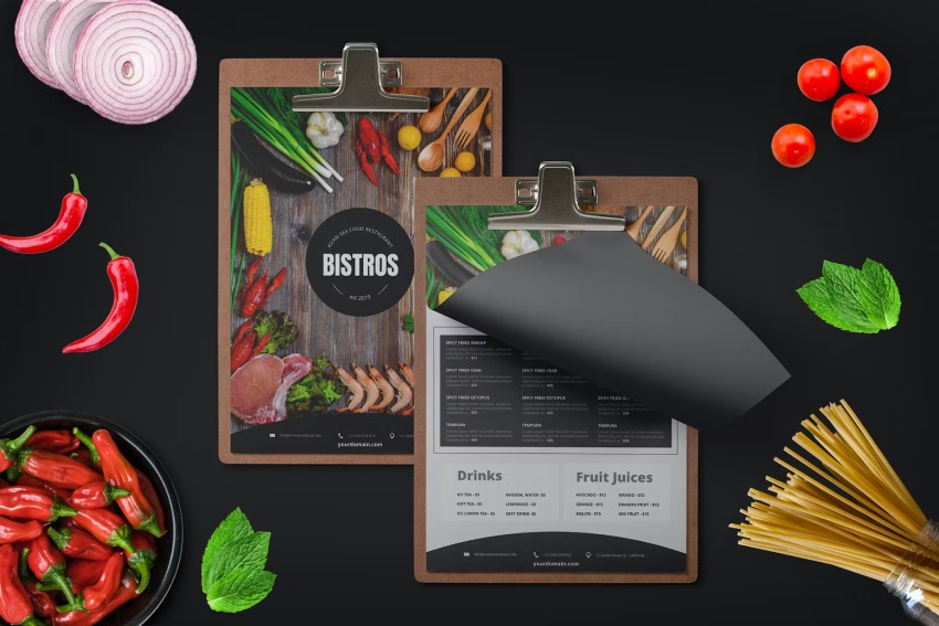 Minimal Modern Menu Design Template