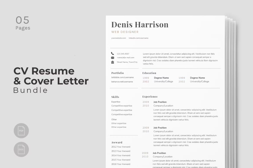 Royal CV Resume Design