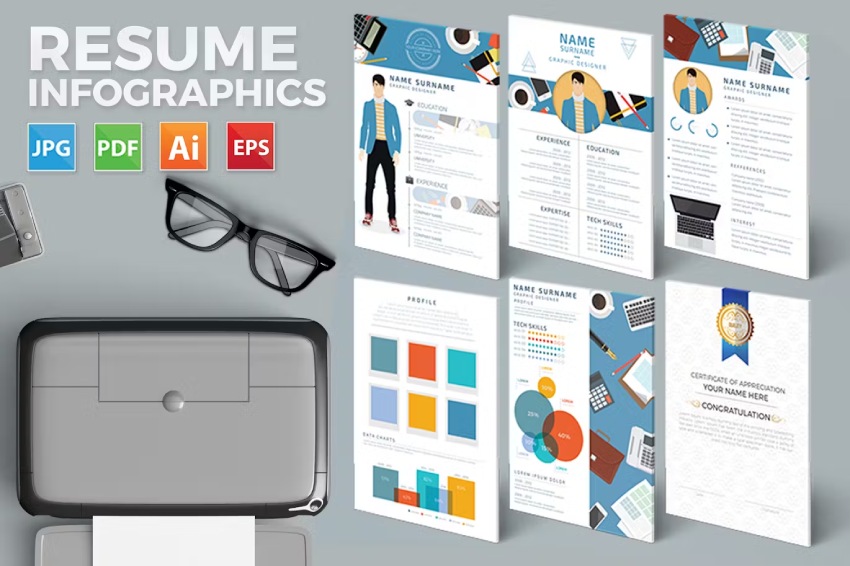Fun Infographics Creative Resume Design