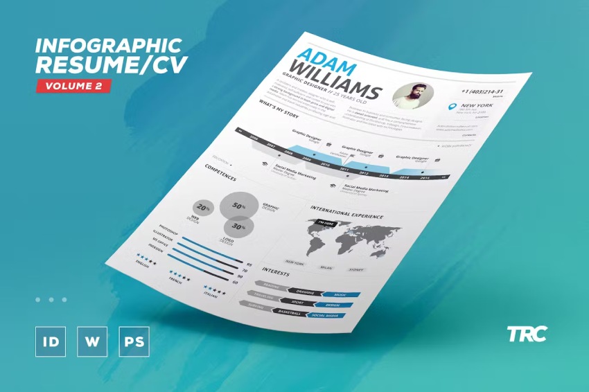 Infographics Creative Professional Resume