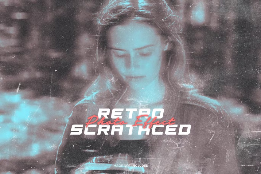 Retro Scratched - Creative Effect in Photoshop