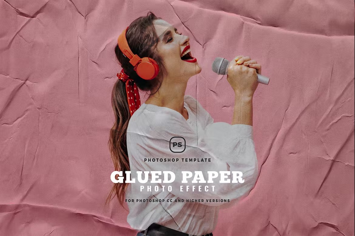 Glued - Artistic Photoshop Action