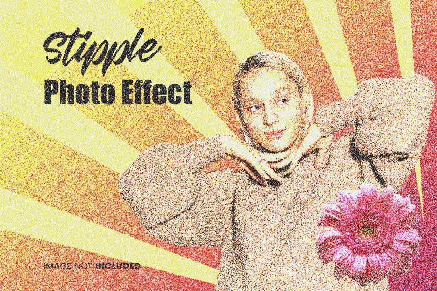 Stipple - Photoshop Effect Action