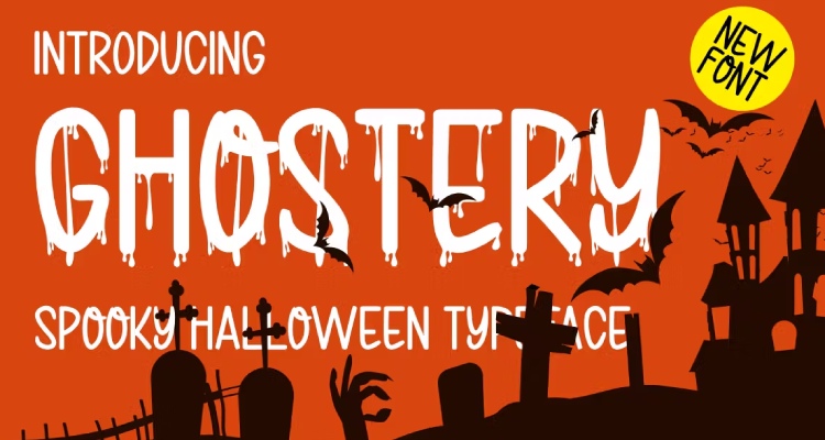 Ghostery - Modern Halloween Font