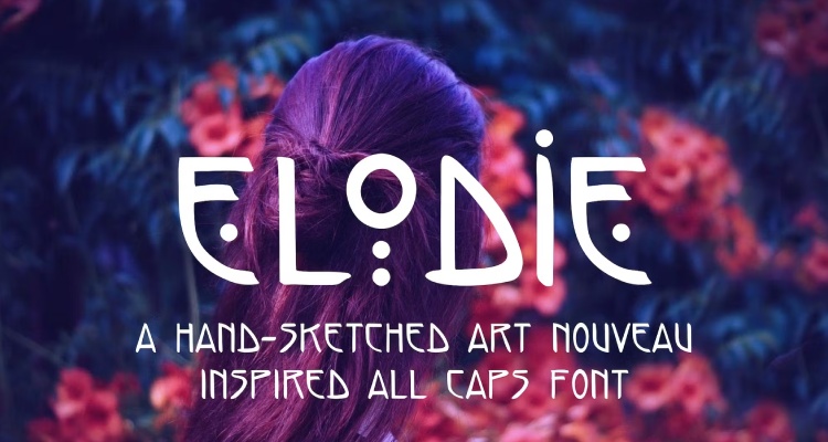 Elodie - Hand Sketched Art Nouveau Font
