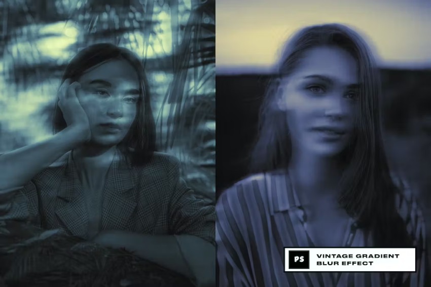 Vintage Gradient Blur Effect