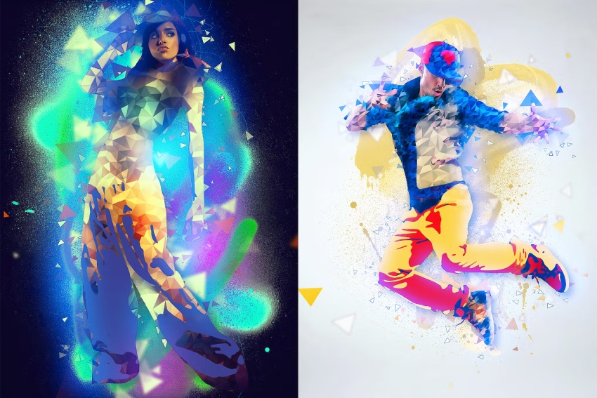 Synergy - Cartoon Effect Photoshop Action (ABR, ATN, PNG, PAT)