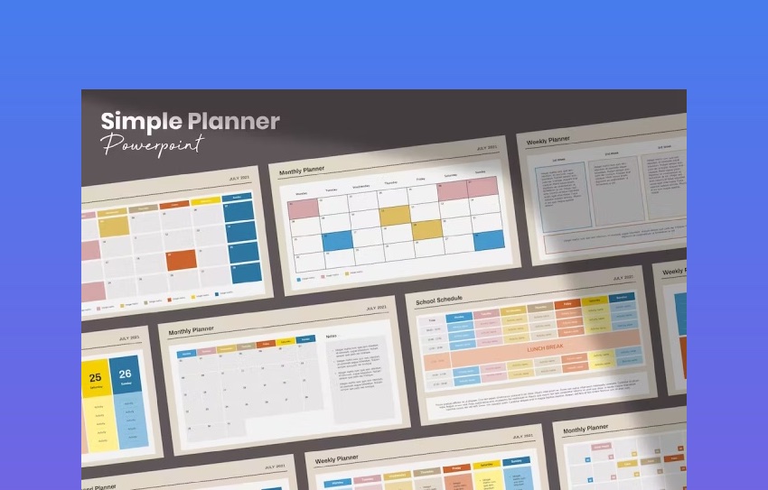 Simple Planner Powerpoint