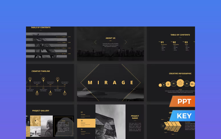 Mirage - Sophisticated Presentation Template