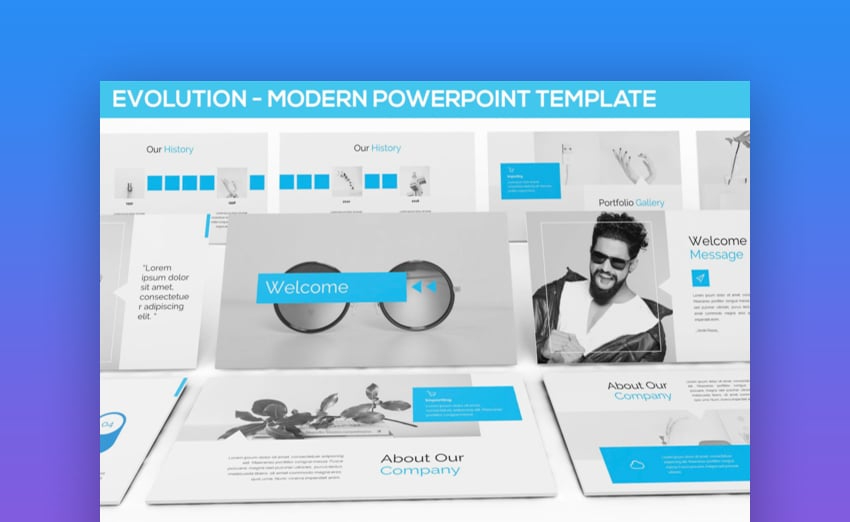 1. Evolution - Modern PowerPoint Template