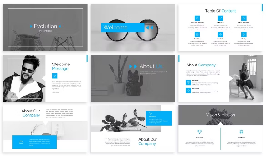 1. Evolution - Modern PowerPoint Template