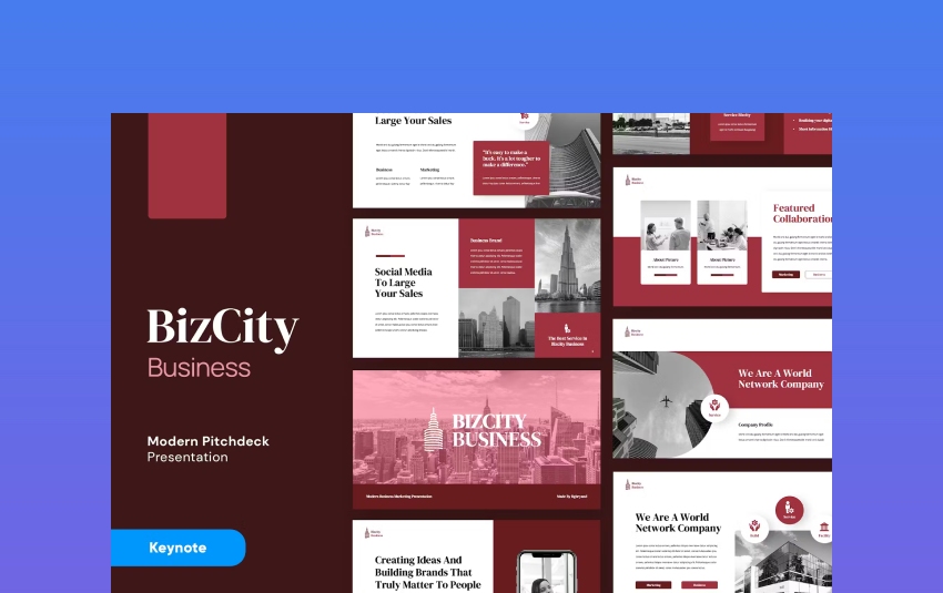 BIZCITY - Pitch Deck Keynote