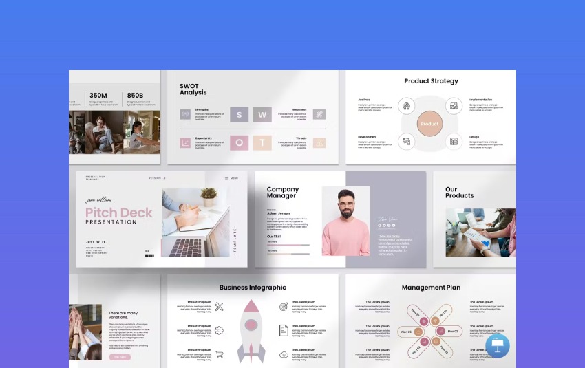 Pitch Deck Keynote Presentation Template