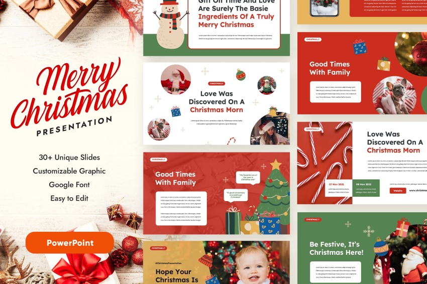 Merry Christmas PowerPoint Templates