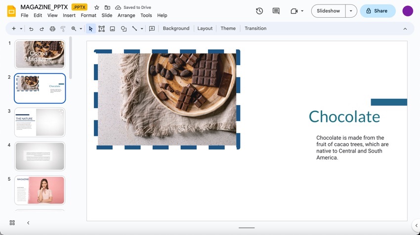 Click a pattern to apply it to your image. (Image source: Envato Elements)