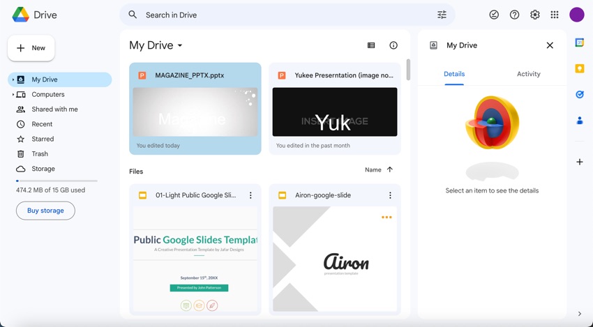 Open the Google Slide where you want to insert the image.