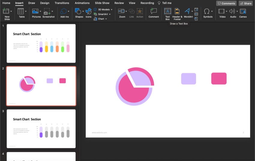 Add text to the labels.
