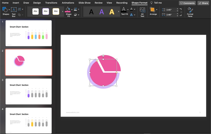Create the inner circle.