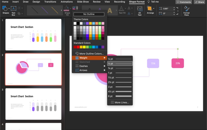 Change the line thickness.