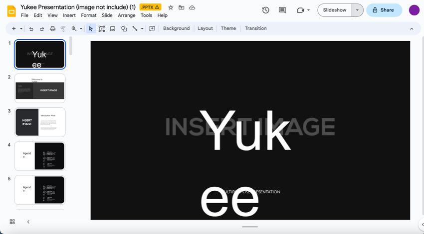 Open your presentation to access Presenter view.