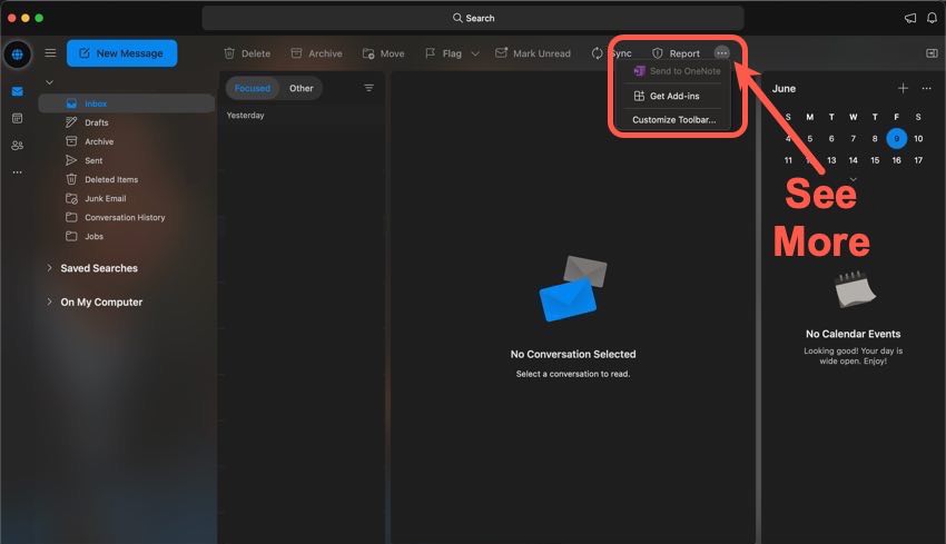 How to activate OneNote into Microsoft Outlook.
