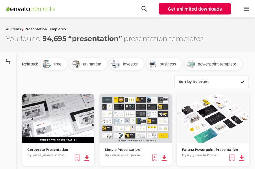 PowerPoint Templates on Envato