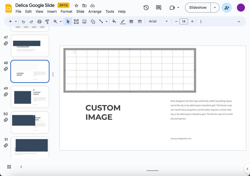 Add data to your table.
