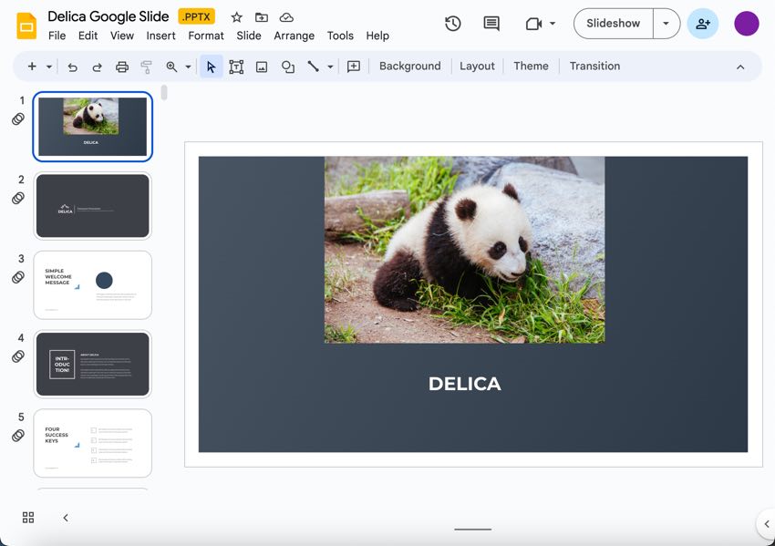 What your slide should look like after adding an image.