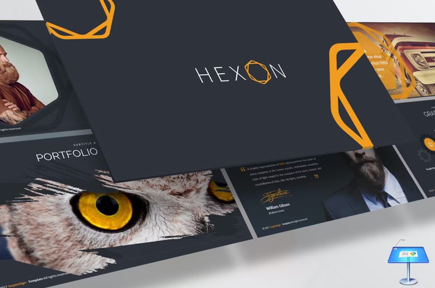 Premium Keynote template will save you time.