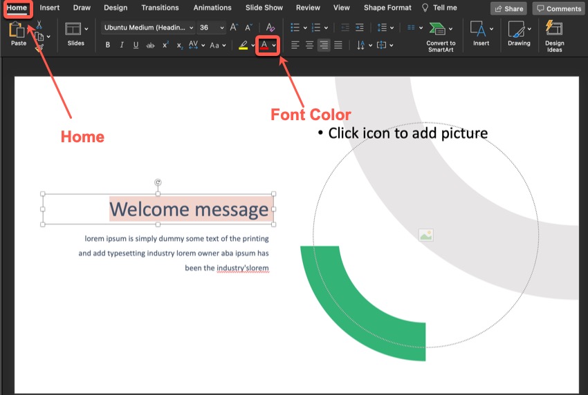 Cómo cambiar el color de un objeto.