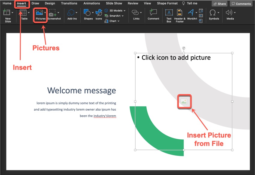 Cómo agregar una imagen.