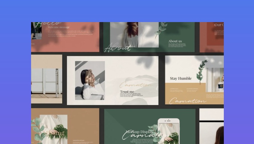 Nelkenpräsentationsvorlage