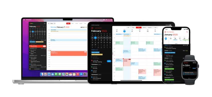 Fantastical- An App for Mac Users (can be used on Mac, iPad, iPhone, and iWatch)