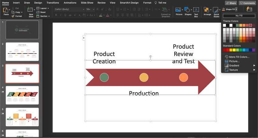 Change the colors of the basic timeline to match your color scheme.
