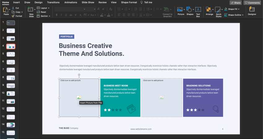 Slide four is a great slide to use to introduce your team. 
