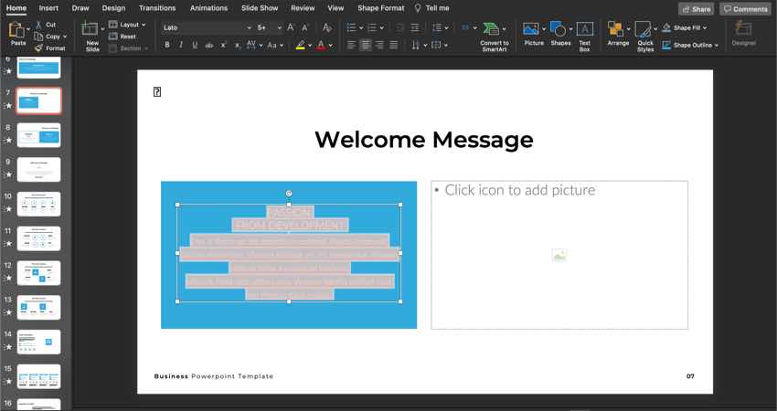Removing text from your slide can be easily done.