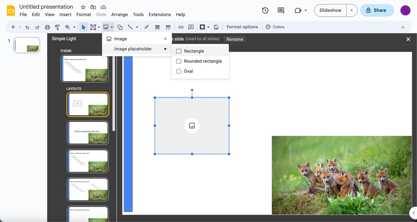 You can add your own image placeholder. (Image Source: Envato Elements)