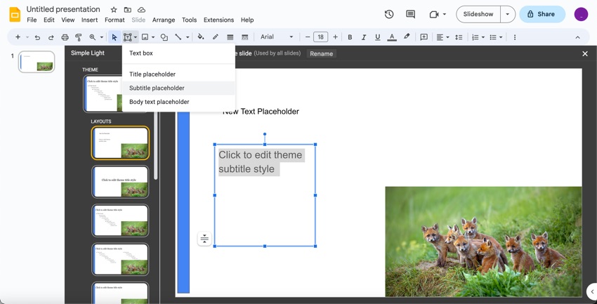 There are also text placeholders for titles and subtitles. (Image Source: Envato Elements)