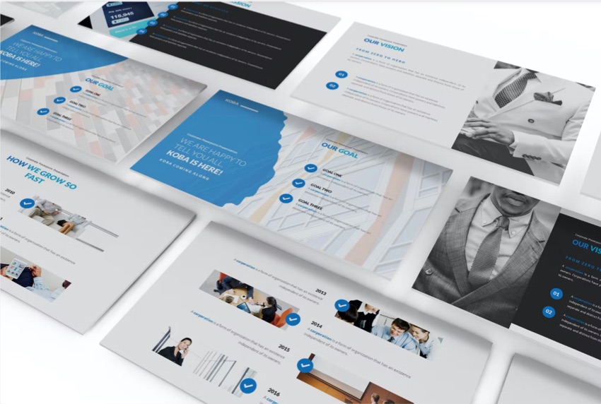 Koba is a premium Google Slides template from Envato Elements.