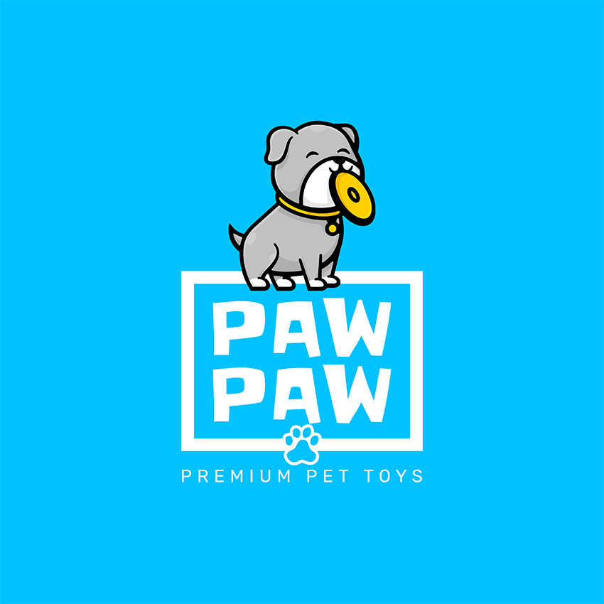 Cute Dog Logo Brand for Pet Accessories