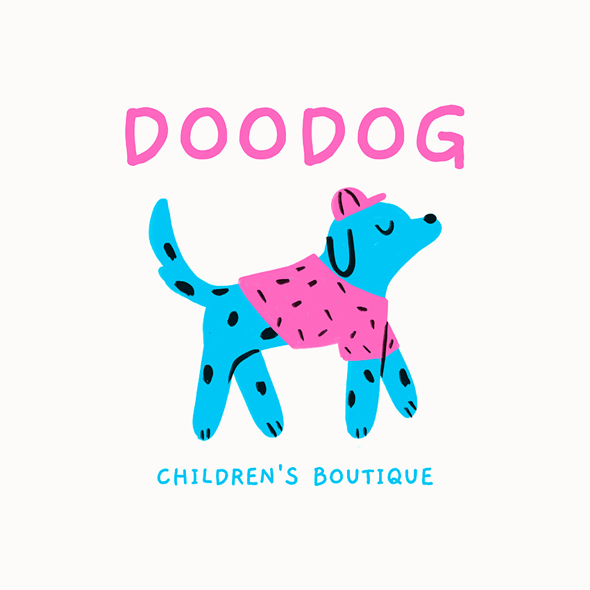 Dog Logo Design for a Children's Boutique