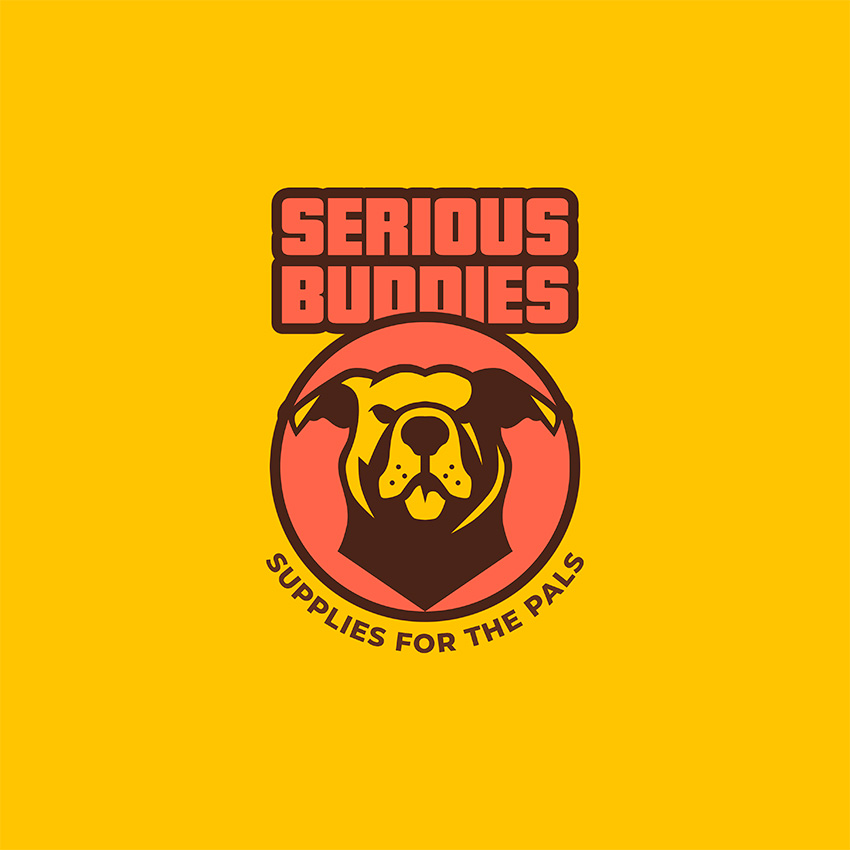 You can make a cool dog logo like this in minutes, using Placeit logo maker.