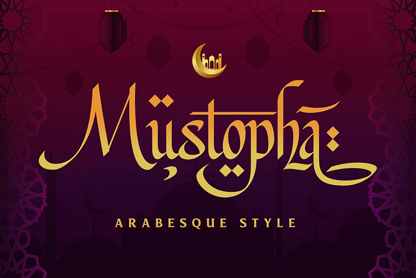 Mustopha - Arabic Style Font (OTF, TTF)