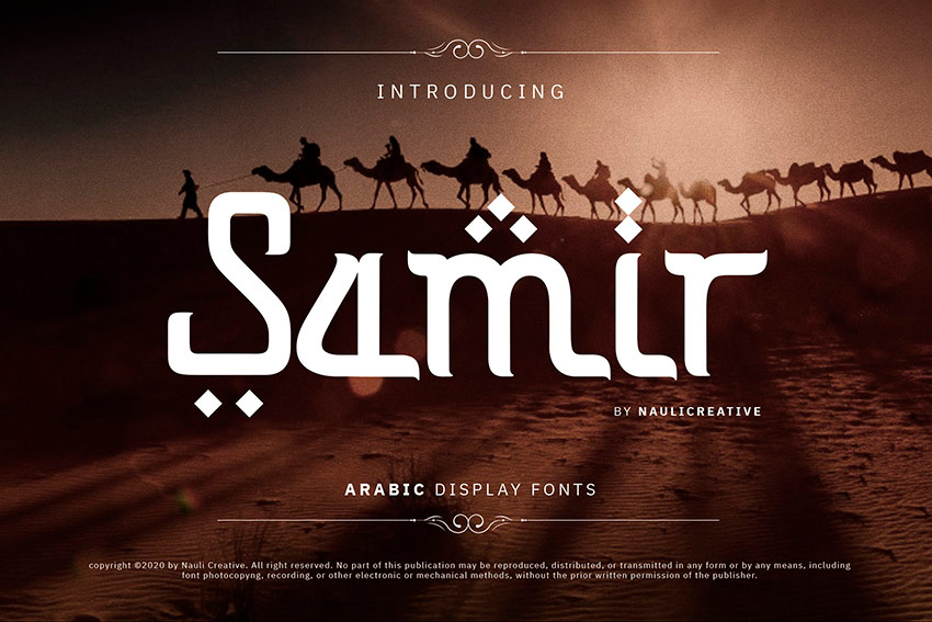 Samir - Elegant Arabic Style Font (OTF, TTF, WOFF)