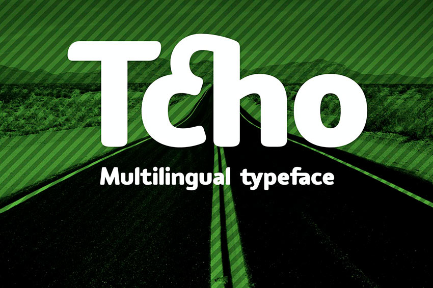 Tcho - Multilingual Typeface (OTF, TTF)