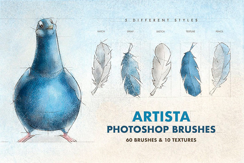 Artista Photoshop Brushes (ABR, PNG)