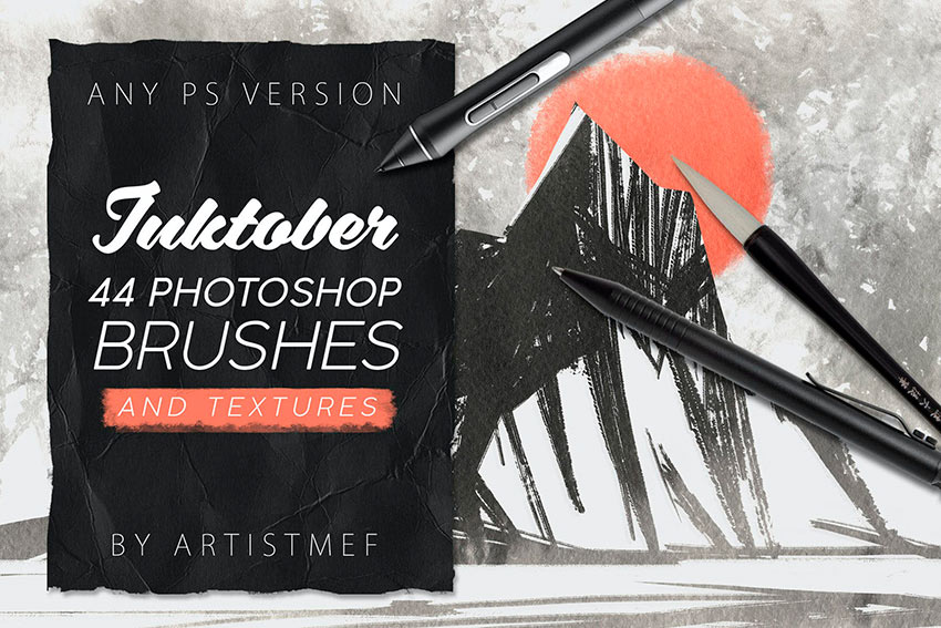 Ink Photoshop Brushes (ABR)