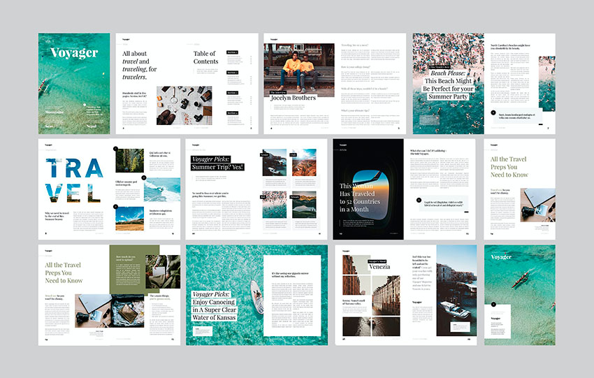 High-quality visuals immediately stand out in this InDesign magazine template.